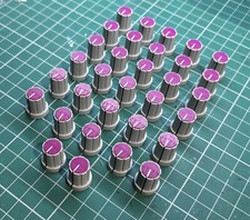 3x Knob Grey / Purple | For Mixer / Pedal / Audio / Console / Inkel Electronics)
