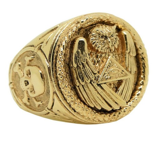 Solid gold owl illuminati - owl, all