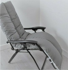 A Perfect Replacement Cushion For Sun Lounger-Sun Lounger Cushions-Shade Of Grey