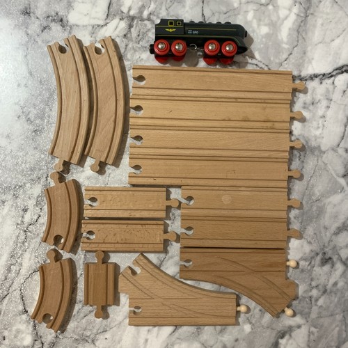 Brio wooden train - track, +