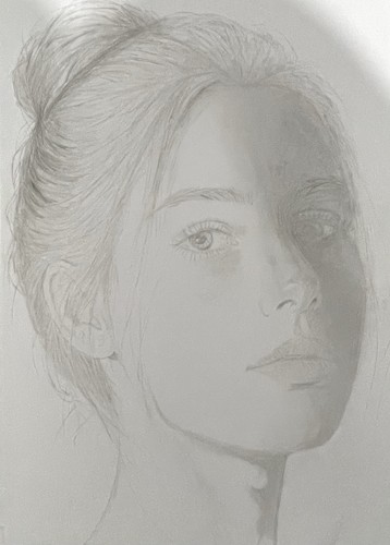 Antique pencil drawing - pencil,