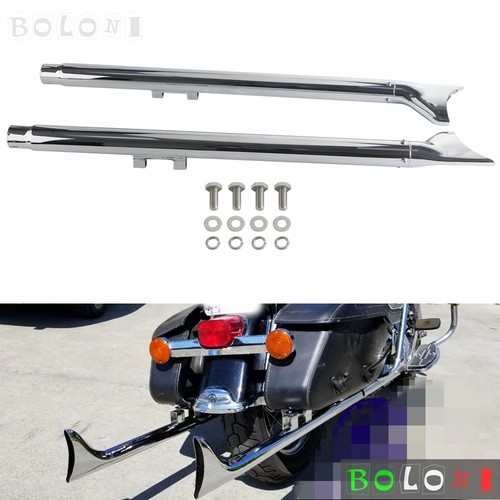 Pair fishtail exhaust pipes - fishtail,