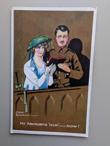Old postcard artist - postcard,