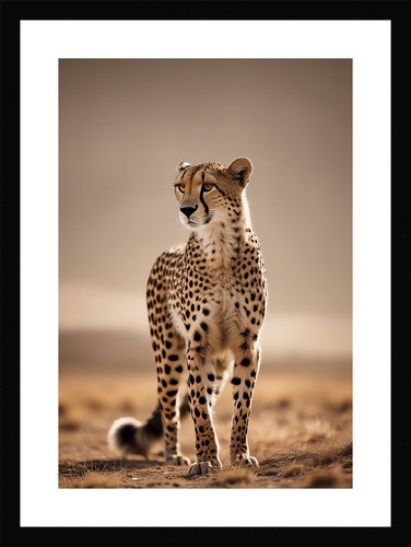 Epic cheetah framed - wall, art
