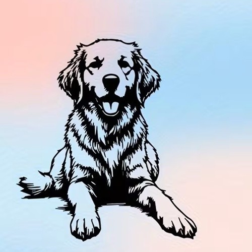 Golden retriever metal - retriever, –