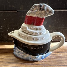 Tony Carter  Cunard QE2 Queen Elizabeth 2  Collectable Novelty nautical Teapot