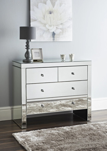 Niches mirrored over chest - mirrored,