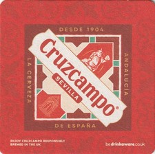 BEER MAT - CRUZCAMPO (SEVILLA, SPAIN) - (Cat No 005) - (2023)