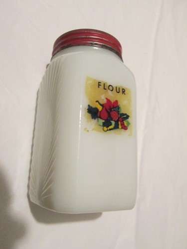 White milk glass flour - milk,