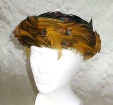 Peacock Feather Hat, Vintage
