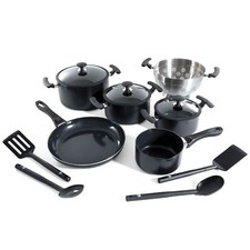 BK Cookware Set Frying Pan Saucepan Utensils 14 Piece (Open Box)