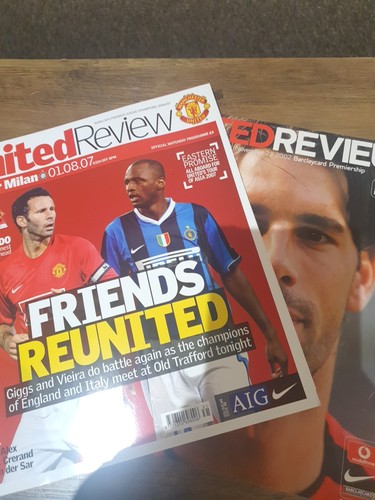 Set man utd programmes - set, of