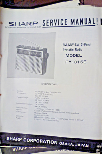 Sharp 315e portable radio - ,