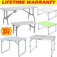 Folding Table Camping Buffet Wedding Market Garden Party Car Boot Stall Picnic