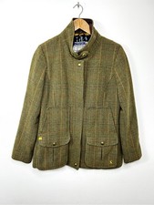 Joules Tweed Field Coat Green