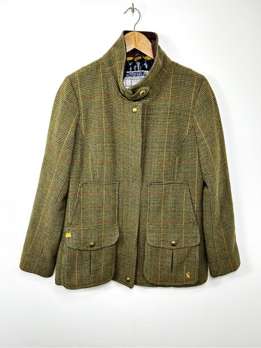 Joules tweed field coat green - coat,