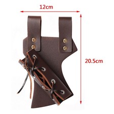 Medieval Men Sword Shoulder Back Sheath Scabbard Frog Holder Warrior Brown