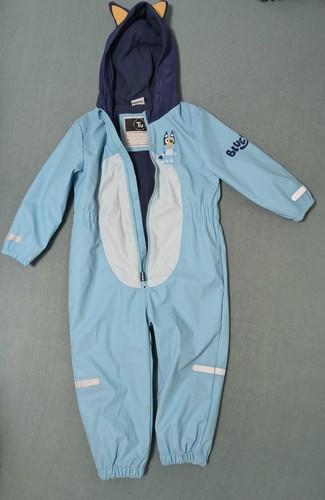 Bluey fleece lined puddlesuit - fleece,