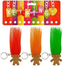 Troll With Hair Keychain