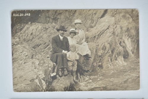 Family portrait coastal rocks - family,