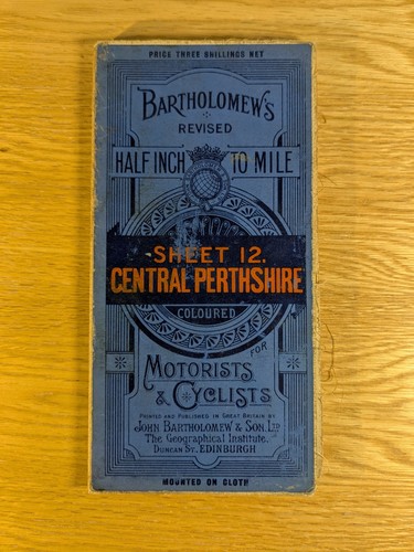 Vintage bartholomew map - vintage,
