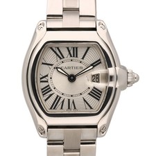 Cartier Roadster W62016V3, Ladies 32mm Quartz Watch Box Papers 2006