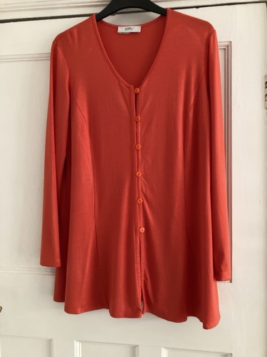 Pretty longline orange viscose - orange,