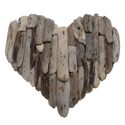 Handmade driftwood heart - handmade,