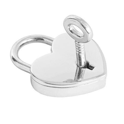 Love heart padlock key - padlock,