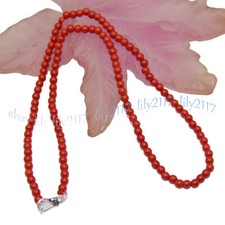 4mm Genuine Natural Red Coral