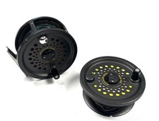British Fly reels Magnum 200D disc drag salmon fly reel with spare spool & line