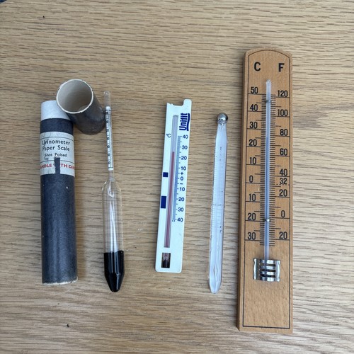 Vintage glass thermometer 3 - glass, x