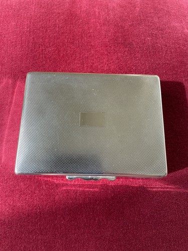 Silver plated cigarette - cigarette, box