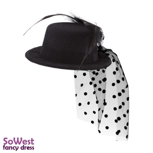 Fascinator mini black - mini,