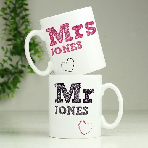 Set personalised mrs - personalised, mr