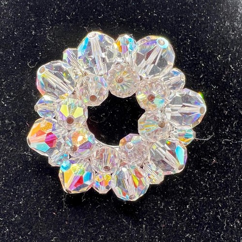 Vintage lucite circle - vintage, ab