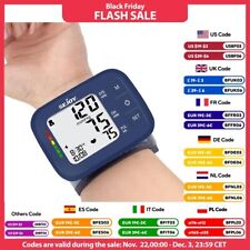 Portable Digital Wrist Blood Pressure Meter,Medical Tonometer with Large Display
