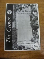 12/12/1998 Royston Town v Sudbury Town [FA Vase] . All UK orders FREE postage.