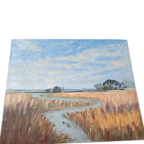 Vintage landscape painting - painting, on