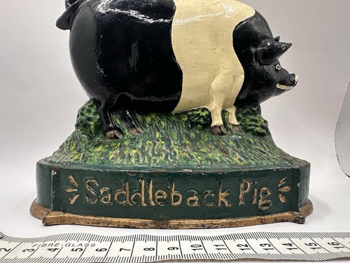 Vintage cast iron saddleback - cast,