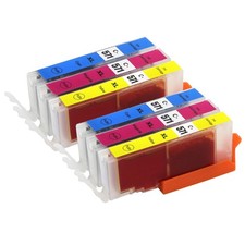 6 Ink Cartridges for Canon PIXMA MG5751 MG6850 TS5000 TS5055 TS9055 - C/M/Y Set