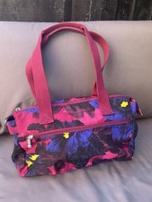 Kipling Vibrant Blue/Pink Bag With Matching Scarf