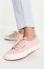 Superga Womens 2790 Flatform Trainers In Pink RRP £85