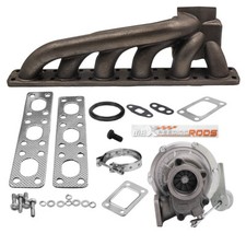 T3 V-band Billet Turbocharger w/ Manifold Kit for BMW E39 E38 E36 E46 Z3 M52 M50