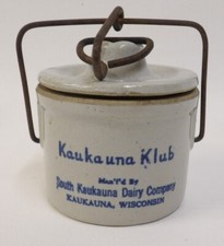 Kaukauna Klub South Kukauna Dairy Co Wisconsin Clamp Top Crock