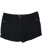 MOSSIMO Womens Mid Rise Denim Shorts Size 14 Large W32  Navy Blue Cotton DL12