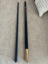 STUNNING VISION Playing/Pool/Break Cue - Blue & Gold With New G2 On, Epic Grip