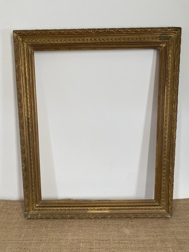 Antique gilt gesso picture - gesso,
