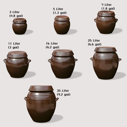 Korean clay pot kimchi jar - korean,