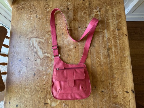 Hotter pink leather crossbody - hotter,